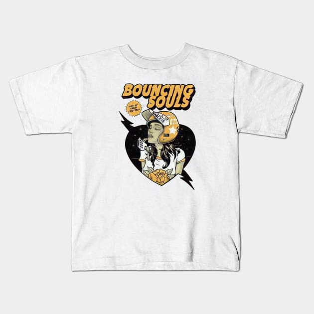 Bouncing souls Kids T-Shirt by Setan merah 